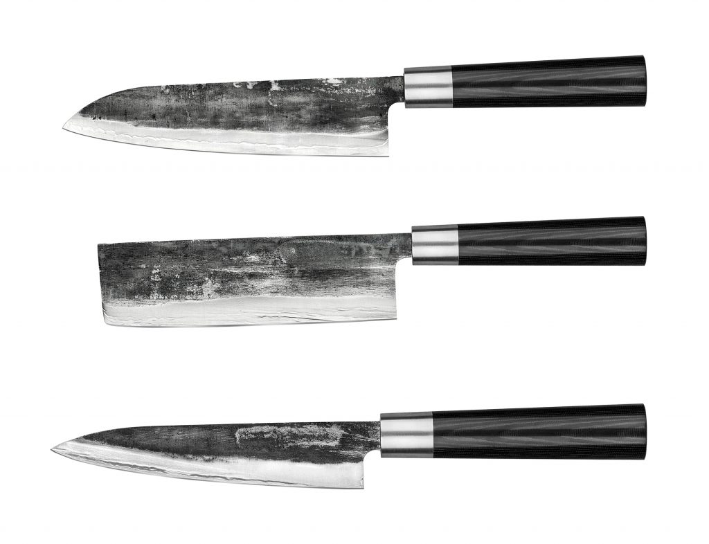 Set-of-Japanese-steel-kitchen-knives-damascu