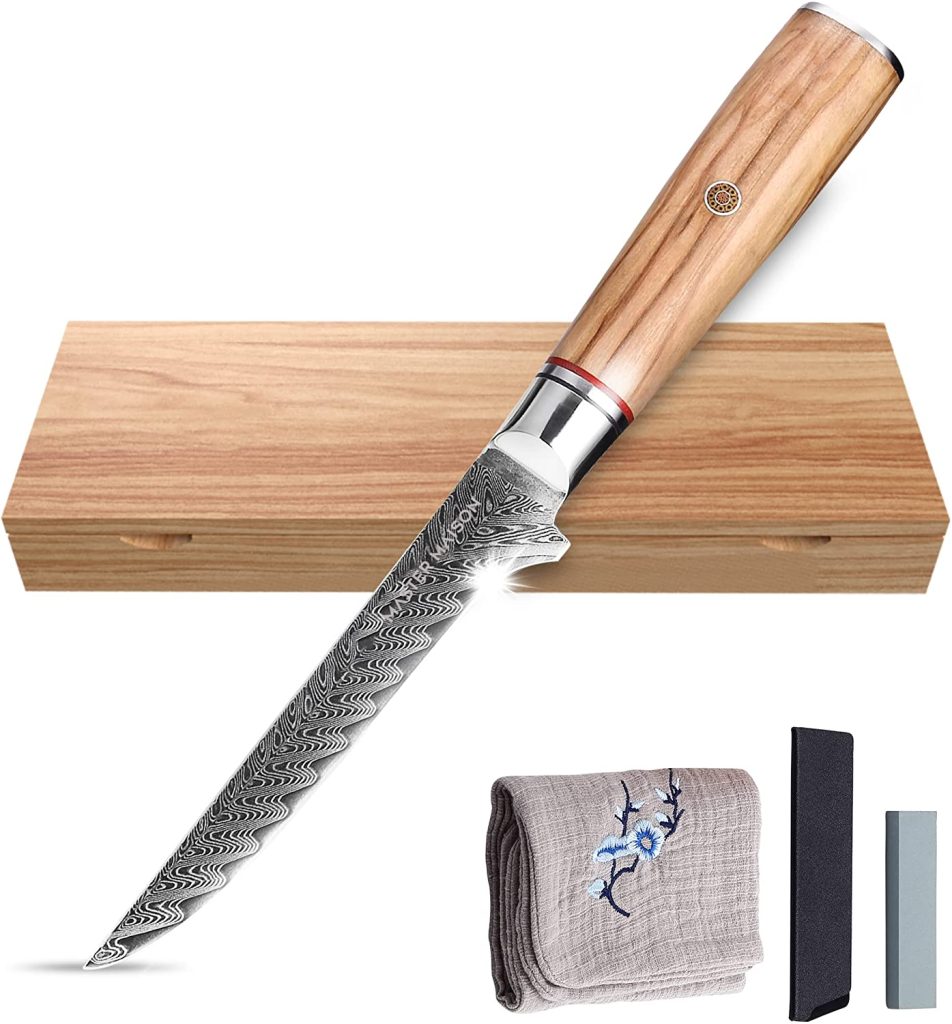 Master Maison 6” Damascus Steel Fillet Knife