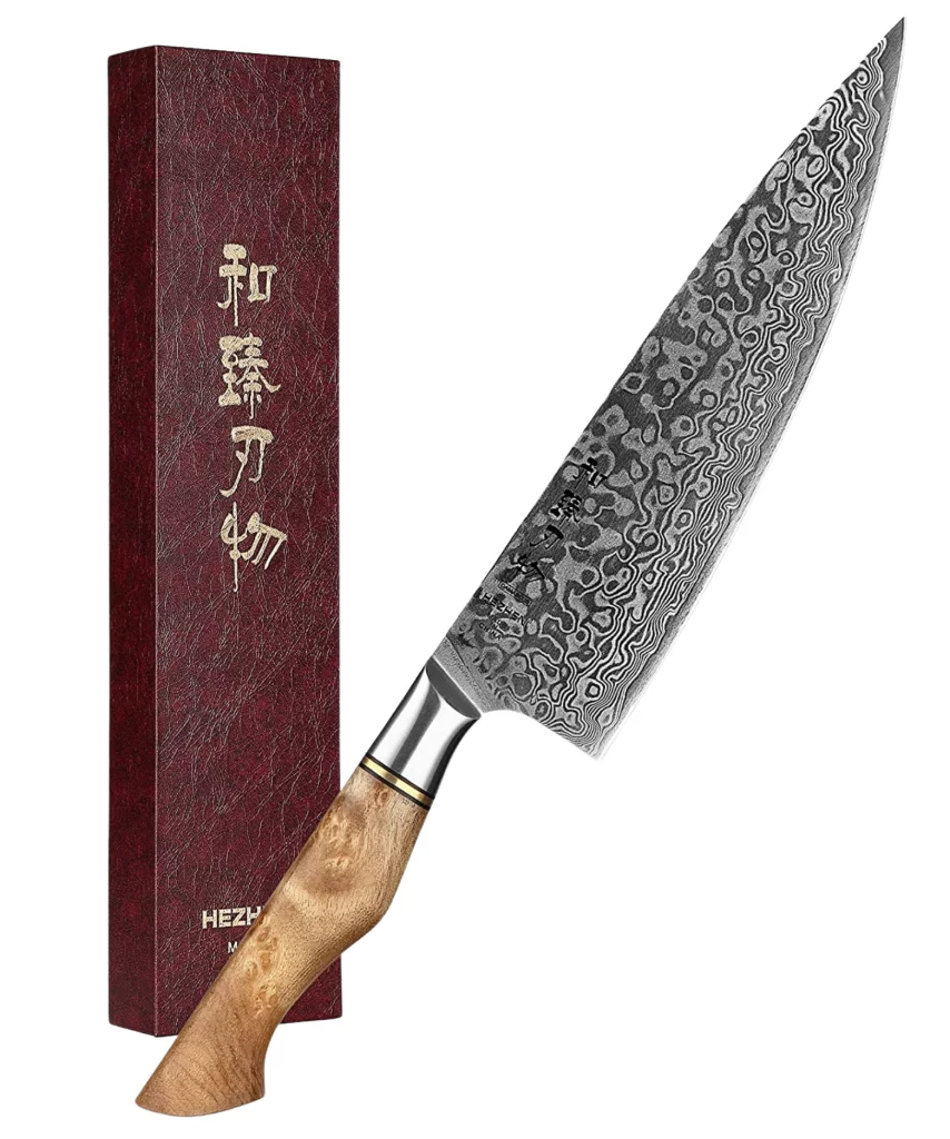 HEZHEN-Chefs-Knife-8.3-inch-Damascus-Steel
