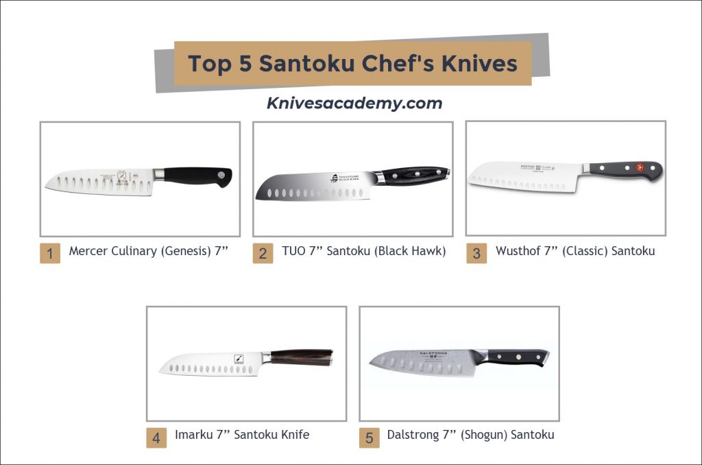Top 5 Santoku chef knives