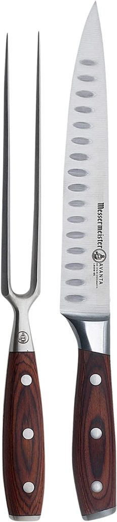 Messermeister Avanta Carving Knife and Fork Set
